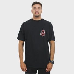Camiseta Volcom Confort Snake Peace Masculina - Foto 3