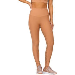 Calça Legging Run More Barriga Zero Monograma Feminina - Foto 1
