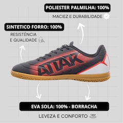 Chuteira Futsal Adulto Umbro Attak III + ! Par de Meião - Foto 2