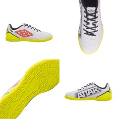 Chuteira Futsal Adulto Umbro Attak III + ! Par de Meião - Foto 5