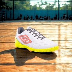 Chuteira Futsal Adulto Umbro Attak III + ! Par de Meião - Foto 6