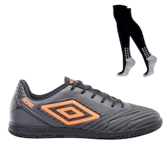 Chuteira Futsal Adulto Umbro Attak III + ! Par de Meião - Foto 1