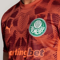 Camisa Palmeiras Goleiro II Puma 25/26 Vinho - Foto 6
