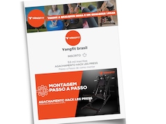 Agachamento Hack Leg Press Yangfit Máquina Articulada 2 em 1 - Foto 3