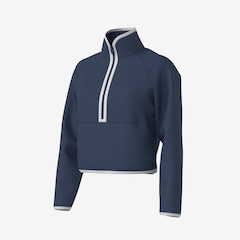 Blusão Fila Meio Zíper Cotton Blend Future Sports Feminino - Foto 1