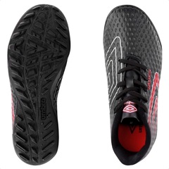 Kit Chuteira Society Infantil Umbro Warskin Jr + Caneleira - Foto 6