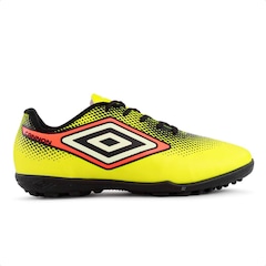 Kit Chuteira Society Infantil Umbro Cannon Jr + Caneleira - Foto 7