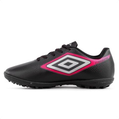 Kit Chuteira Society Infantil Umbro Cannon Jr + Caneleira - Foto 2