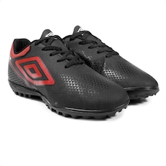 Kit Chuteira Society Infantil Umbro Adamant Top Speed Jr + Caneleira - Foto 3