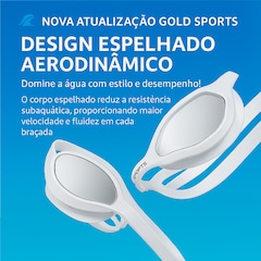 Óculos de Natação Gold Sports Golden Style 10.0 Hign Definition - Foto 3