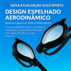 Óculos de Natação Gold Sports Golden Style 10.0 Hign Definition - Foto 2