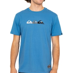 Camiseta Quiksilver Emb Three Logo Masculina - Foto 1