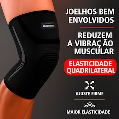 Joelheira de Compressão Gold Sports Elástica Estabilidade e Fortalecimento - Foto 3