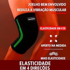Joelheira de Compressão Gold Sports Elástica Estabilidade e Fortalecimento - Foto 5