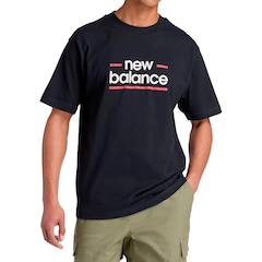 Camiseta New Balance Linear Lines Masculina - Foto 1