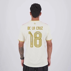Camisa do Flamengo III 2025 18 De La Cruz adidas Masculina - Foto 1