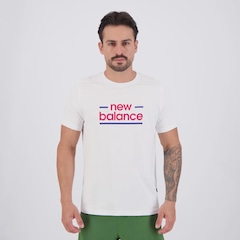 Camisa New Balance Linear Lines Masculina - Foto 1