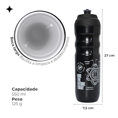 Caramanhola garrafa água bike TSW 550 ml Mod. 02 c/ suporte - Foto 3