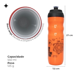 Caramanhola garrafa água bike TSW 550 ml Mod. 02 c/ suporte - Foto 3