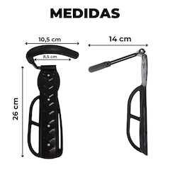 Suporte parede bicicleta bike vertical Absolute gancho fixo - Foto 5