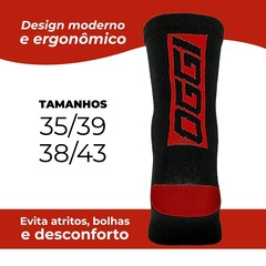 Meia Ciclismo Corrida Esportiva MTB Speed Cano Médio Oggi - Foto 2