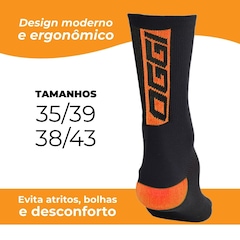 Meia Ciclismo Corrida Esportiva MTB Speed Cano Médio Oggi - Foto 2