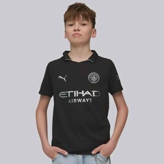 Camisa Manchester City II 2026 9 Haaland Puma Infantil - Foto 3
