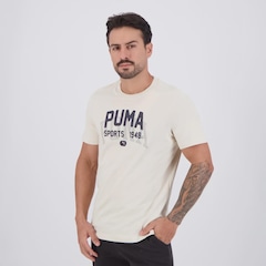 Camiseta Puma Graphics Varsity Masculina - Foto 3