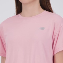 Camiseta Cropped New Balance Drapey Feminino - Foto 5