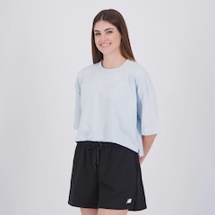 Camiseta Cropped New Balance Small Logo Oversized Feminino - Foto 3
