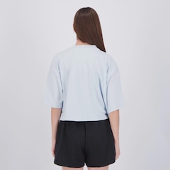 Camiseta Cropped New Balance Small Logo Oversized Feminino - Foto 4