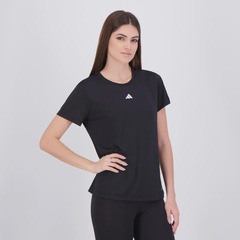 Camiseta adidas Own the Run Basic Preta Feminina - Foto 2