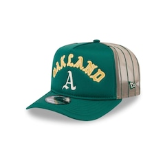 Boné New Era 9Forty A-Frame Snapback Oakland Athletics MLB Masculino - Foto 1