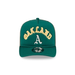 Boné New Era 9Forty A-Frame Snapback Oakland Athletics MLB Masculino - Foto 2