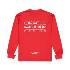 Camiseta New Era Manga Longa Red Bull Racing Red Bull Masculina - Foto 2
