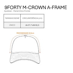 Boné New Era 9Forty M-Crown A-Frame Los Angeles Dodgers MLB Masculino - Foto 8