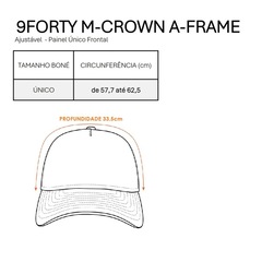 Boné New Era  9Forty M-Crown A-Frame Chicago Cubs MLB Masculino - Foto 8