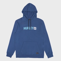 Blusão de Moletom Canguru Plus Size Hurley Square Masculino - Foto 1