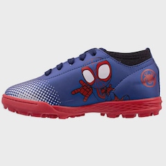 Chuteira Society Infantil Dray Marvel Homem Aranha - Foto 3