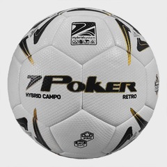 Bola de Futebol de Campo Poker Hybrid Retro - Foto 1