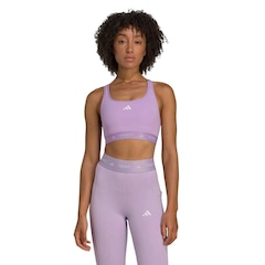 Top Fitness adidas Techfit Suporte Médio Feminino - Foto 1