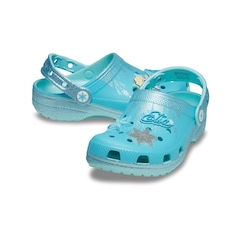 Sandália Crocs Classic Clog Frozen Elsa T Multi Infantil - Foto 4