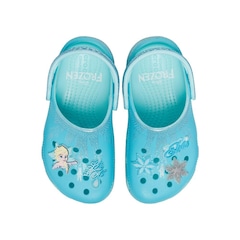 Sandália Crocs Classic Clog Frozen Elsa T Multi Infantil - Foto 5