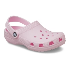 Sandália Crocs Classic Clog Kids Pink Milk - Infantil - Foto 2