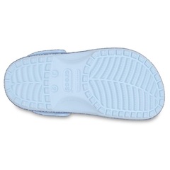 Sandália Crocs Classic Chunky Glitter Clog T Blue Frost - Infantil - Foto 6