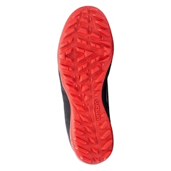 Chuteira De Society Umbro Neo Striker Preto e Vermelho - Masculino - Foto 5