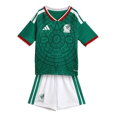 Kit Uniforme de Futebol México I 26/27 Adidas Infantil - Foto 1