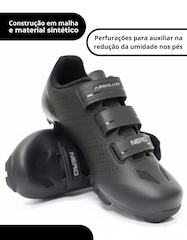 Sapatilha ciclismo MTB Absolute Nero 5 c/ 3 velcros Unissex - Foto 2