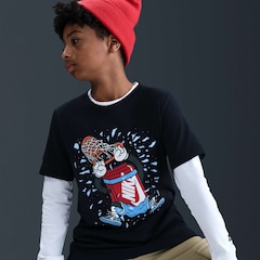 Camiseta Nike Sportswear Boxy Dunk Infantil - Foto 3