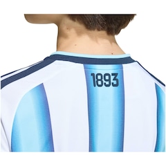 Camisa adidas Titular da Seleção Argentina 26/27 Messi Infantil - Foto 2